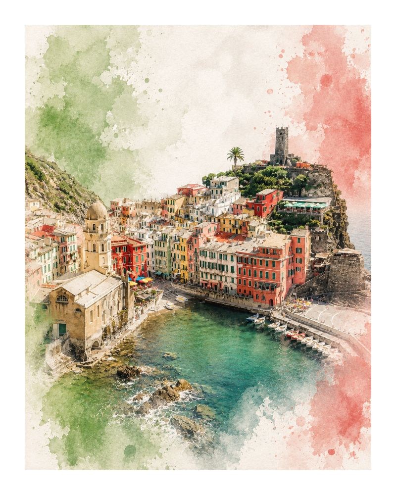 Cinque Terre Watercolor