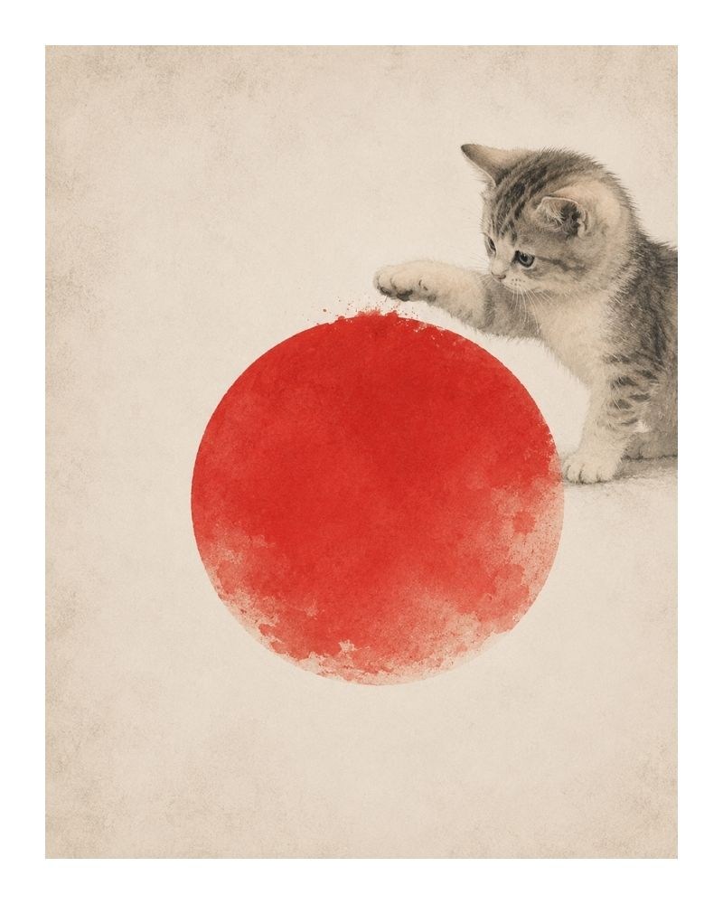 Curious Japanese Cat